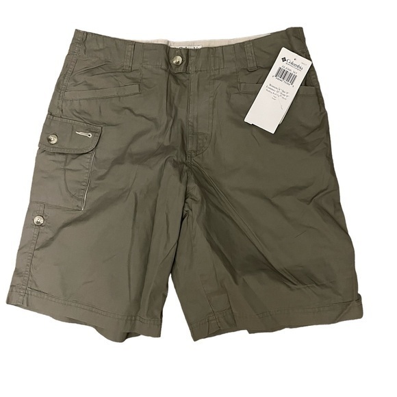 NWT! Columbia 9” Wading Roll-Up Cargo Shorts, Sage Green / Khaki, 6 - Picture 1 of 6